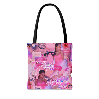 Ariana Grande Purple Vibes Collage Tote Bag