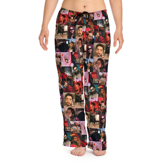 Post Malone Posty Love Photo Collage Women's Pajama Pants