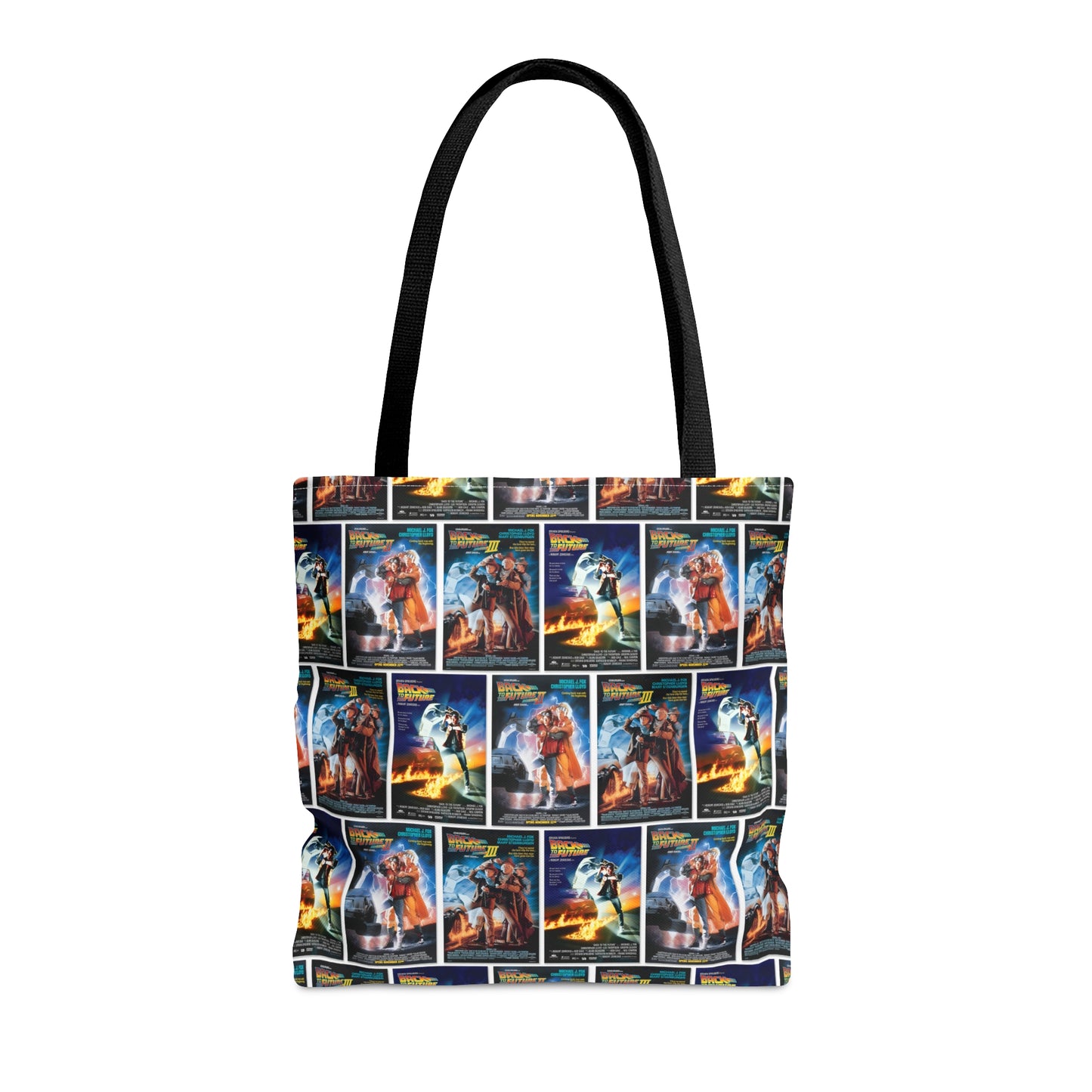 Back To The Future Movie Posters Collage Tote Bag