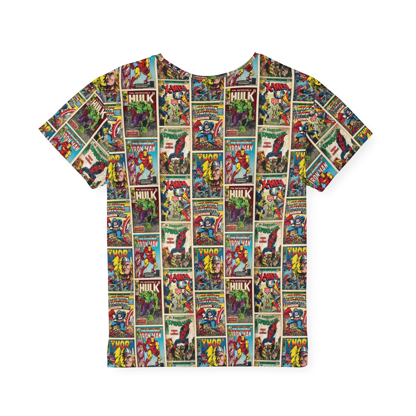 Marvel Comic Book Cover Collage Kids Sports Jersey