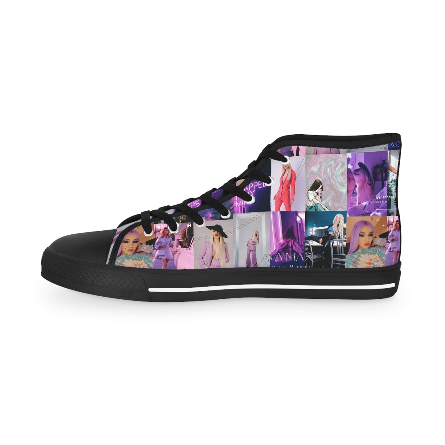 Ava Max Belladonna Photo Collage Men's High Top Sneakers