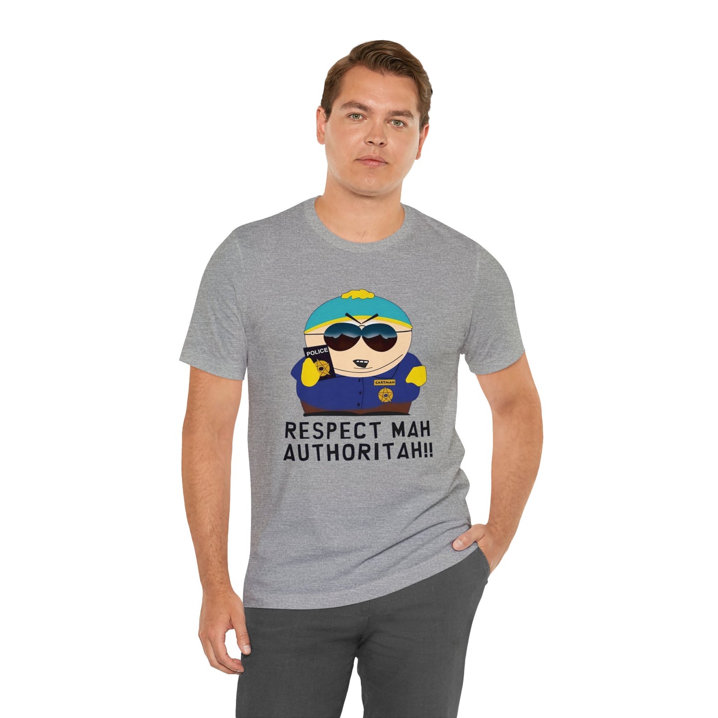 South Park Cartman Respect Mah Autheritah! Unisex Jersey Short Sleeve Tee