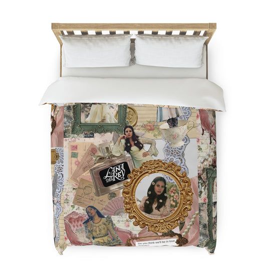 Lana Del Rey Victorian Collage Duvet Cover