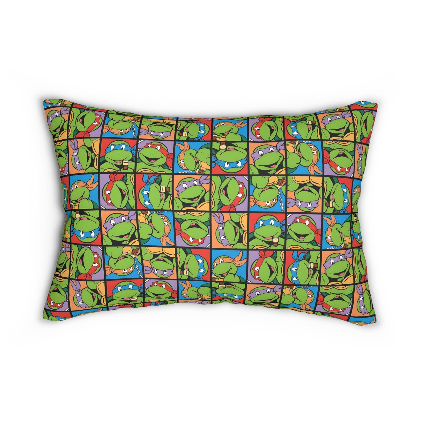 TMNT Turtle Toon Montage Spun Polyester Lumbar Pillow