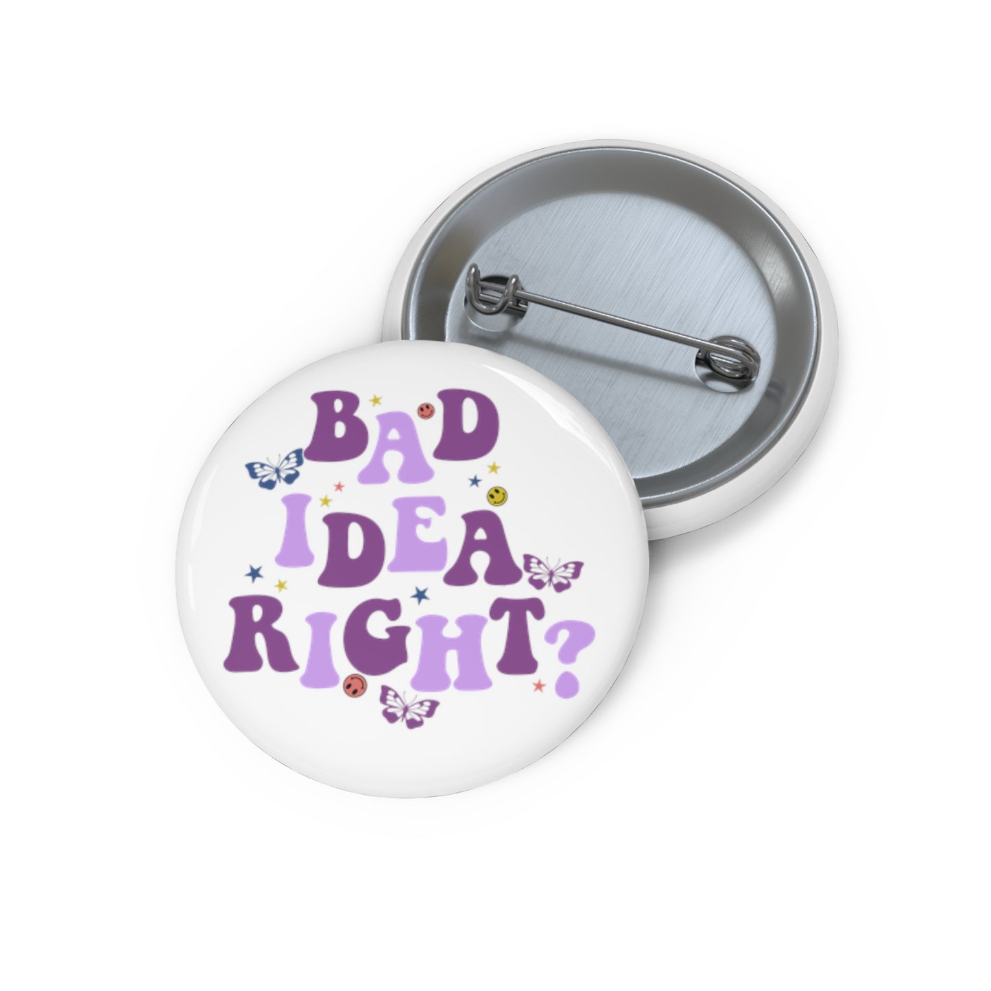 Olivia Rodrigo Bad Idea Right? Round Pin