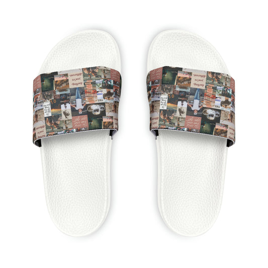 Morgan Wallen Darling You're Different Collage Youth Slide Sandals