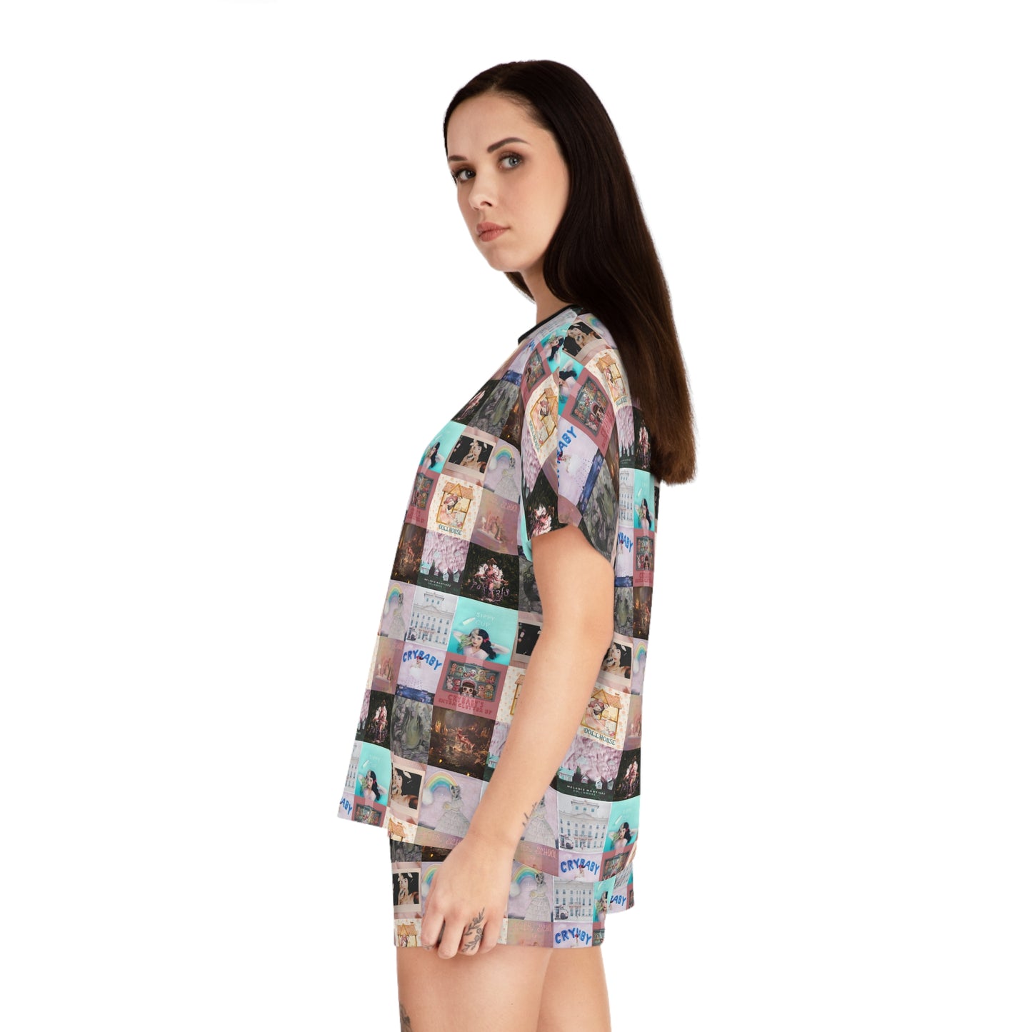 Melanie Martinez Album Art Collage Women's Short Pajama Set