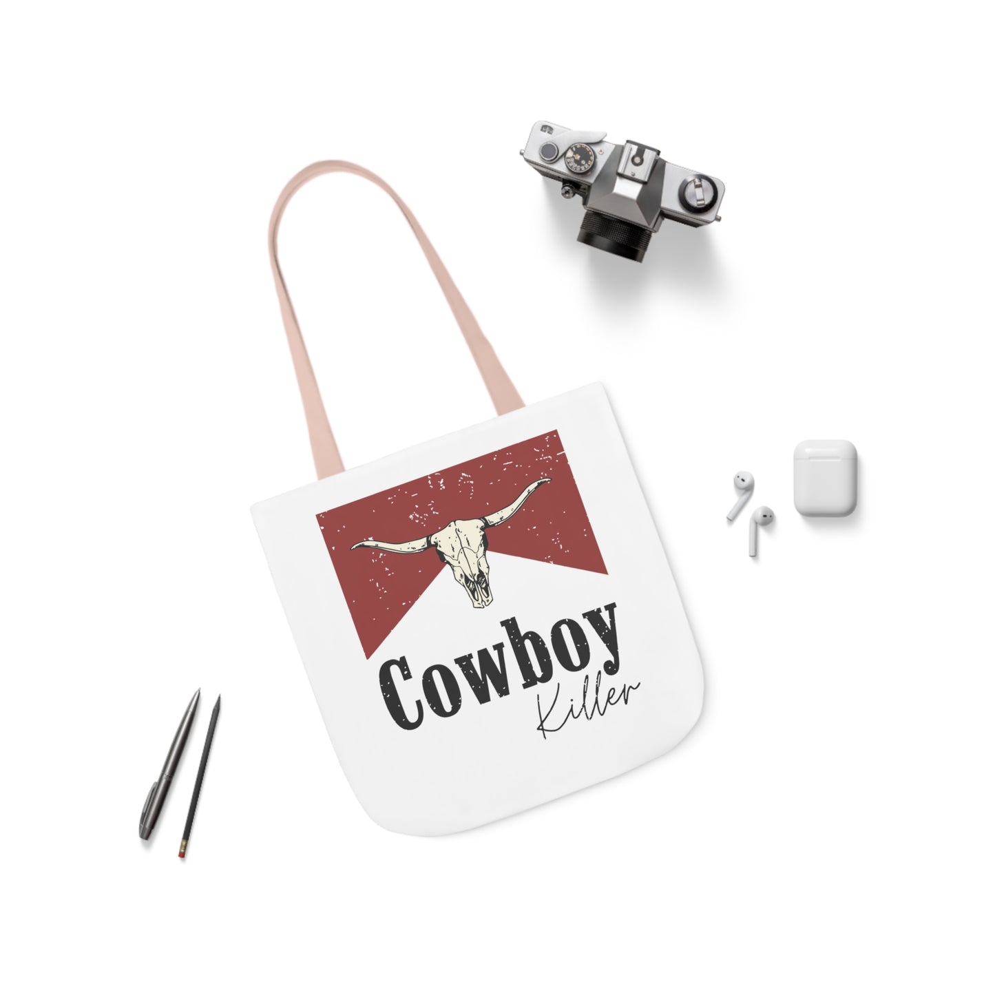 Morgan Wallen Cowboy Killer Polyester Canvas Tote Bag