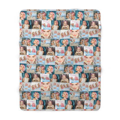 Anne Marie Therapy Mosaic Sherpa Fleece Blanket