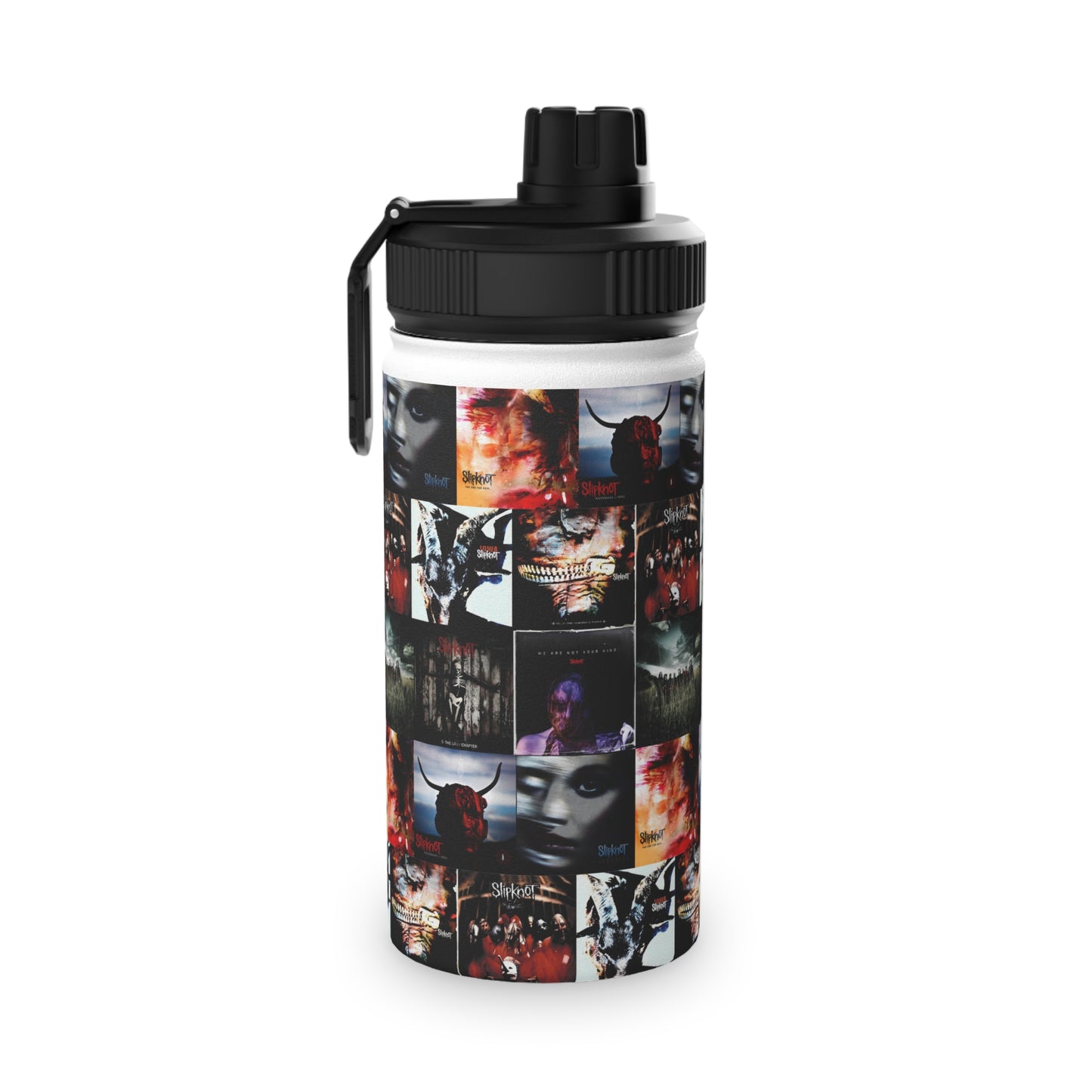 Slipknot Album Art Collage Stainless Steel Sports Lid Water Bottle