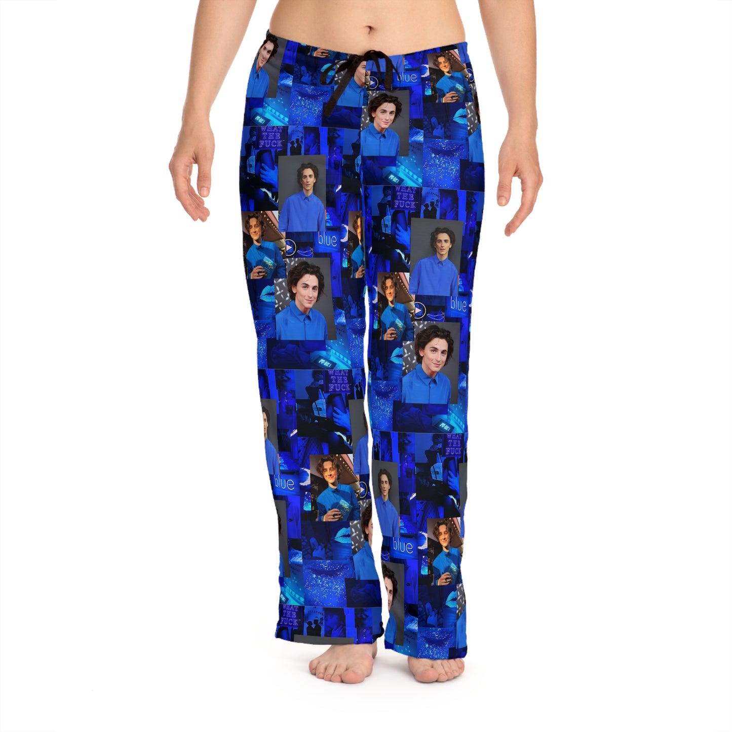 Timothee Chalamet Cool Blue Collage Women's Pajama Pants