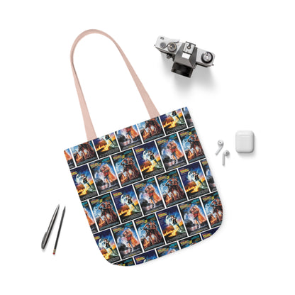 Back To The Future Movie Posters Collage Polyester Canvas Tote Bag