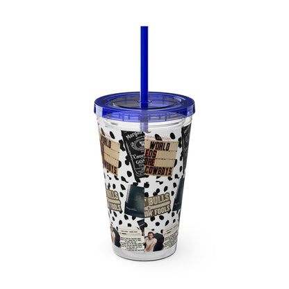 Morgan Wallen Yeehaw Collage Sunsplash Tumbler with Straw