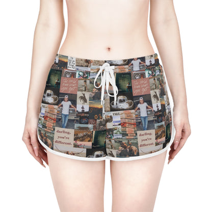 Morgan Wallen Darling You're Different Collage Women's Relaxed Shorts