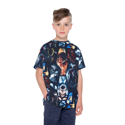 Anime Hero Montage Kids Sports Jersey