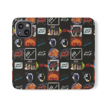 Daft Punk Album Cover Art Collage Phone Flip Case