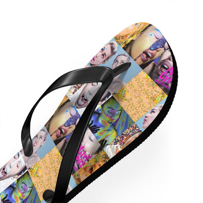 Miley Cyrus & Her Dead Petz Mosaic Flip Flops