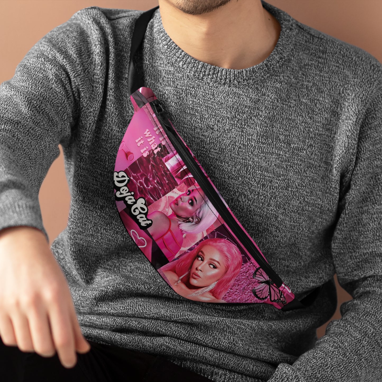 Doja Cat Pink Vibes Collage Fanny Pack
