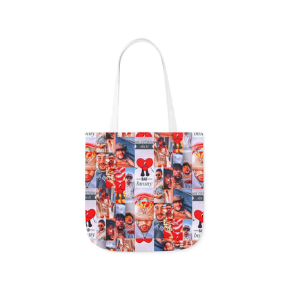 Bad Bunny Un Verano Sin Ti Photo Collage Polyester Canvas Tote Bag