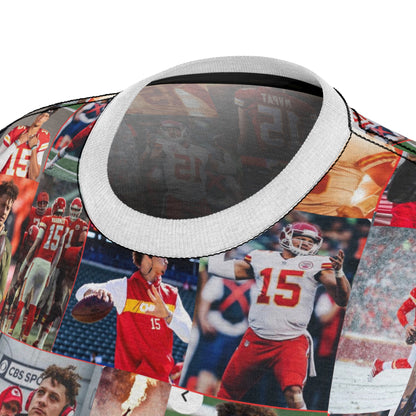 Patrick Mahomes Chiefs MVPAT Photo Collage Women's Cut & Sew Tee