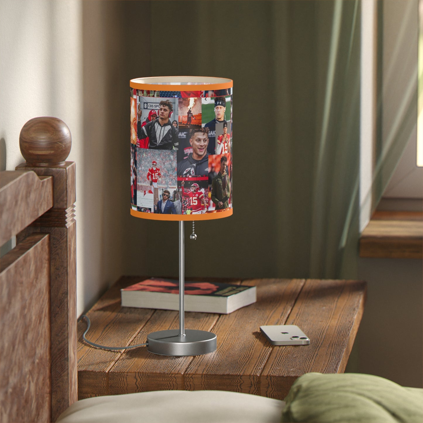 Patrick Mahomes Chiefs MVPAT Photo Collage Lamp on a Stand