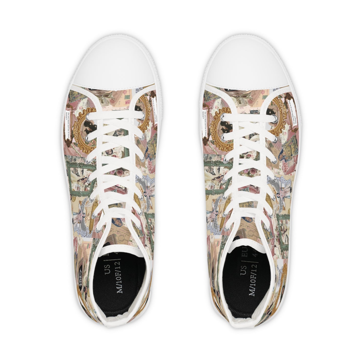 Lana Del Rey Victorian Collage Men's High Top Sneakers