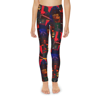 The Weeknd Heartless Nightmares Collage Youth Full-Length Leggings