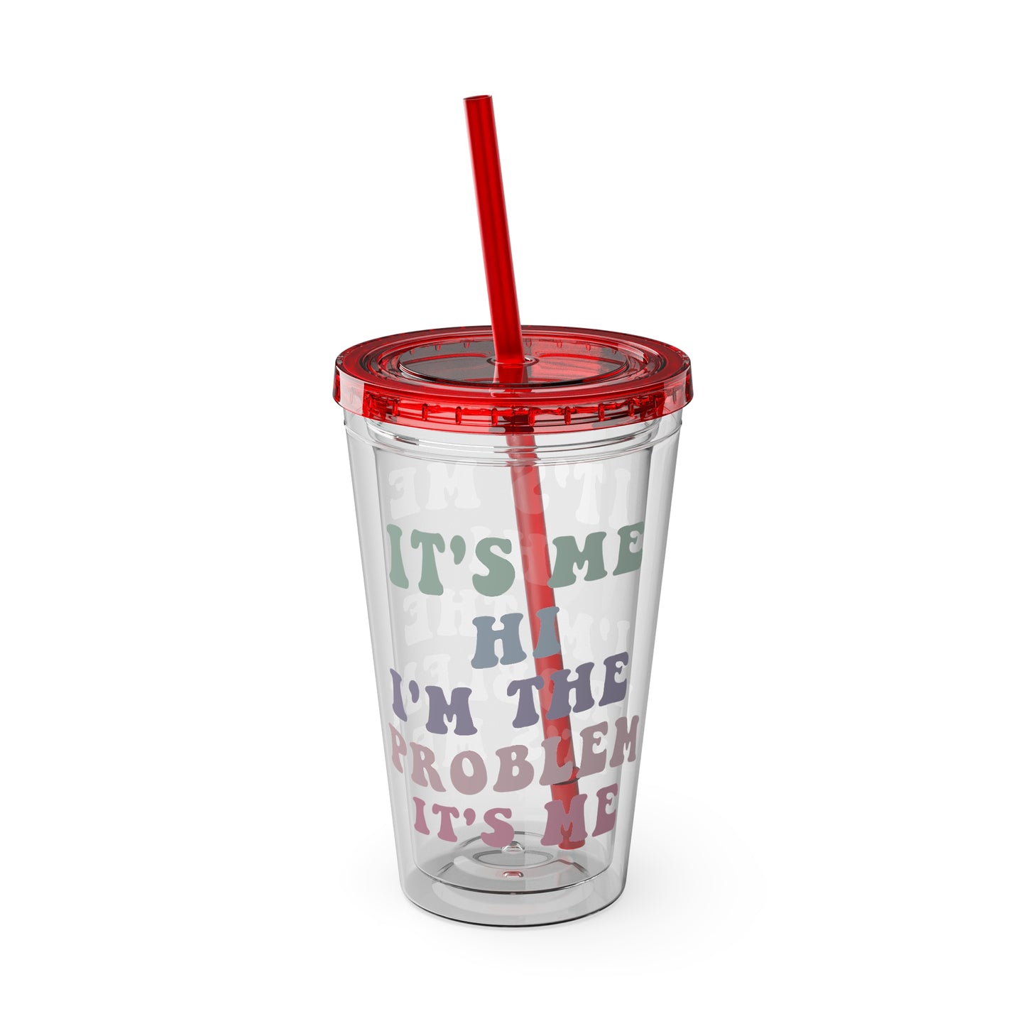 Taylor Swift It's Me Hi Sunsplash Tumbler with Straw