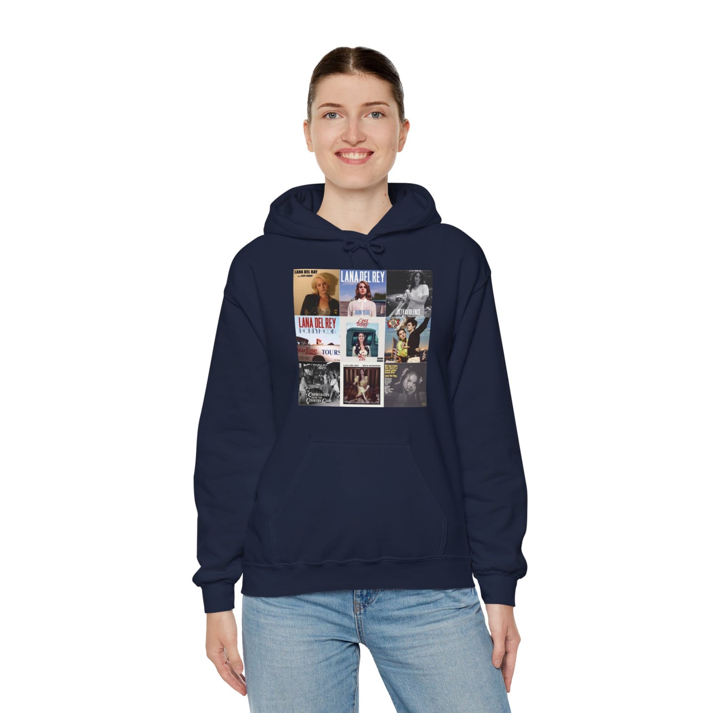 Lana Del Rey Album Cover Collage Unisex Heavy Blend Hooded Sweatshirt