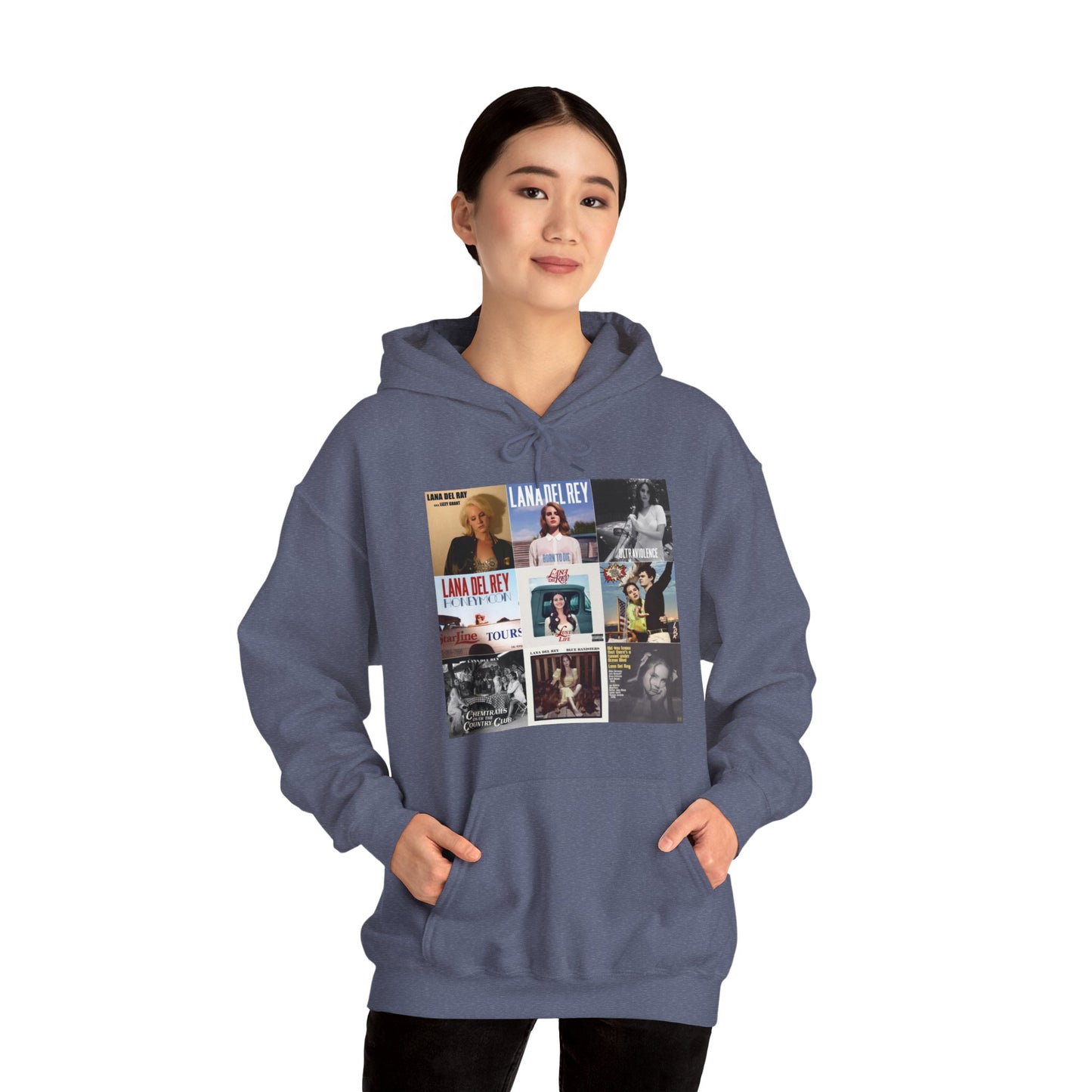 Lana Del Rey Album Cover Collage Unisex Heavy Blend Hooded Sweatshirt