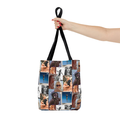 Miley Cyrus Flowers Photo Collage Tote Bag