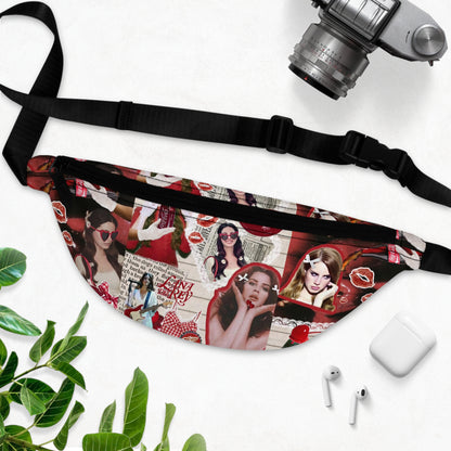 Lana Del Rey Cherry Coke Collage Fanny Pack