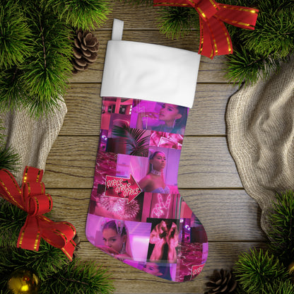 Ariana Grande 7 Rings Collage Christmas Holiday Stocking