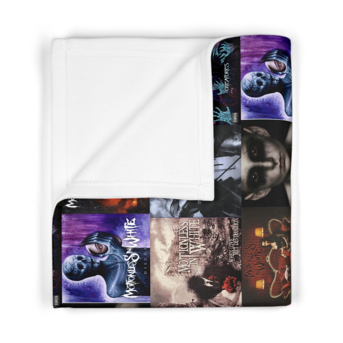 Motionless In White Album Cover Collage Soft Fleece Baby Blanket