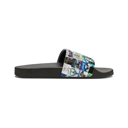 Hatsune Miku Album Cover Collage Men's Slide Sandals