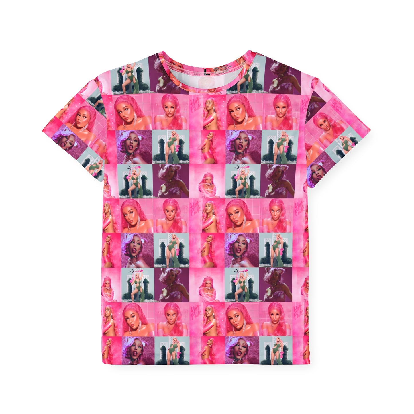 Doja Cat Hot Pink Mosaic Kids Sports Jersey