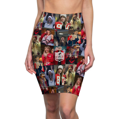 Taylor Swift Chiefs Fan Taylor's Version Women's Pencil Skirt