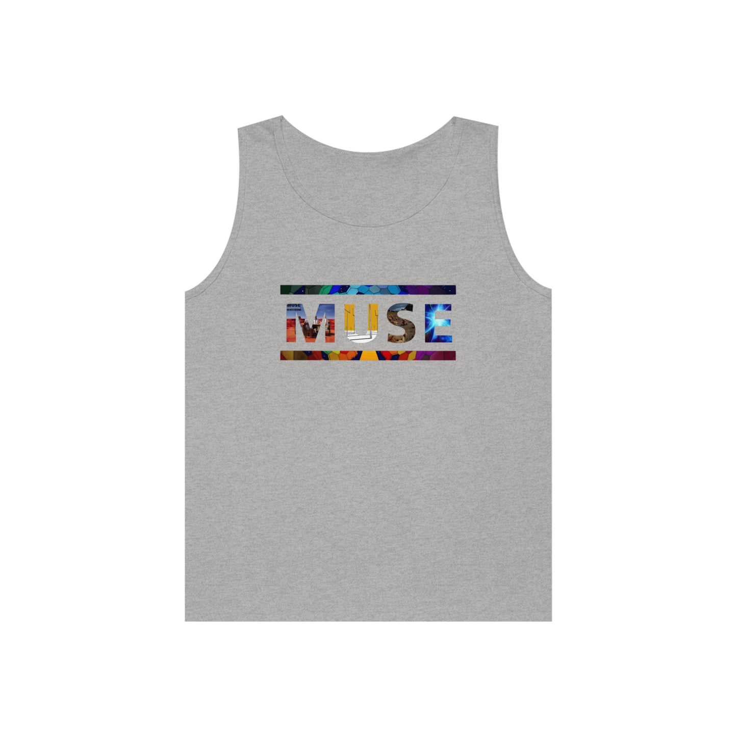 Muse Album Art Letters Unisex Heavy Cotton Tank Top