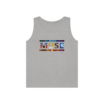 Muse Album Art Letters Unisex Heavy Cotton Tank Top