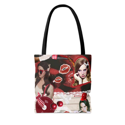 Lana Del Rey Cherry Coke Collage Tote Bag