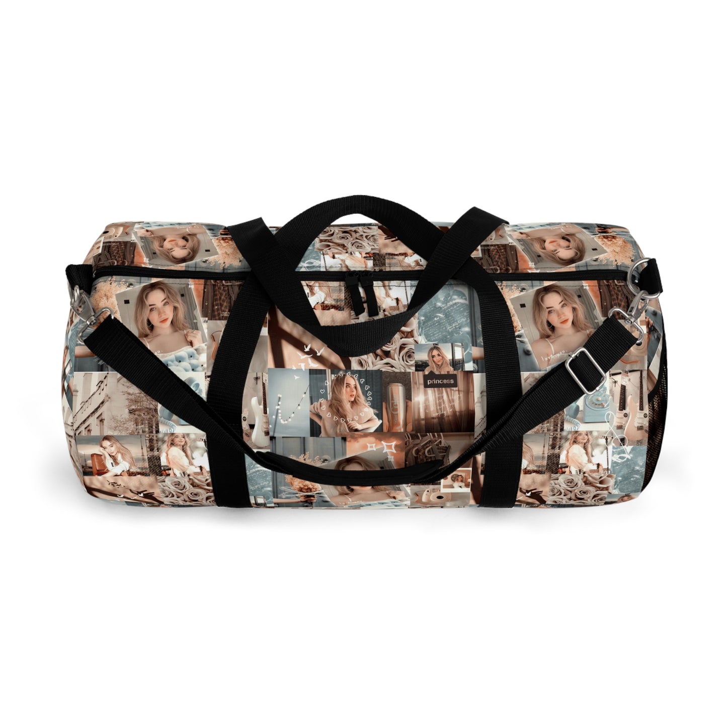 Sabrina Carpenter Peachy Princess Collage Duffel Bag