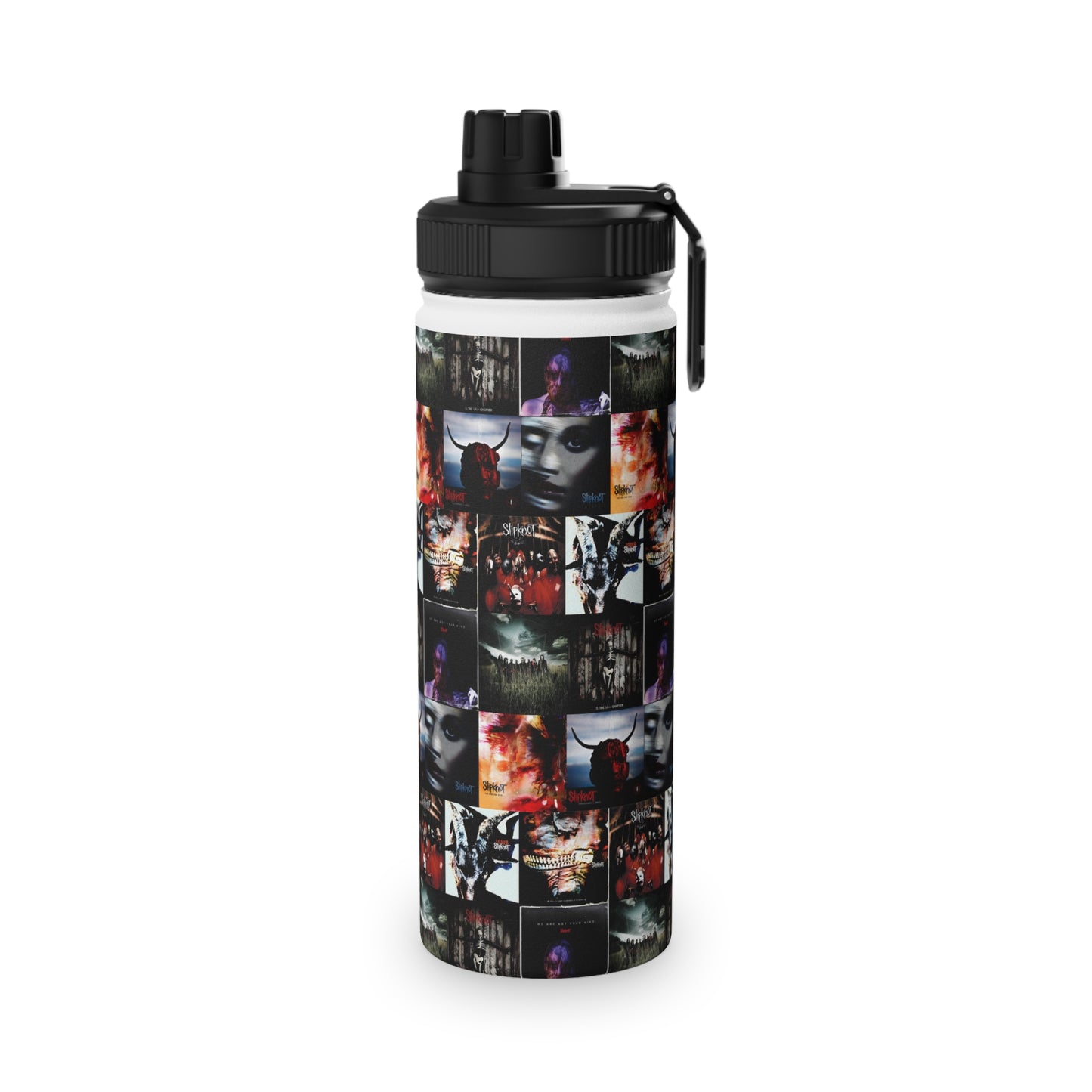 Slipknot Album Art Collage Stainless Steel Sports Lid Water Bottle