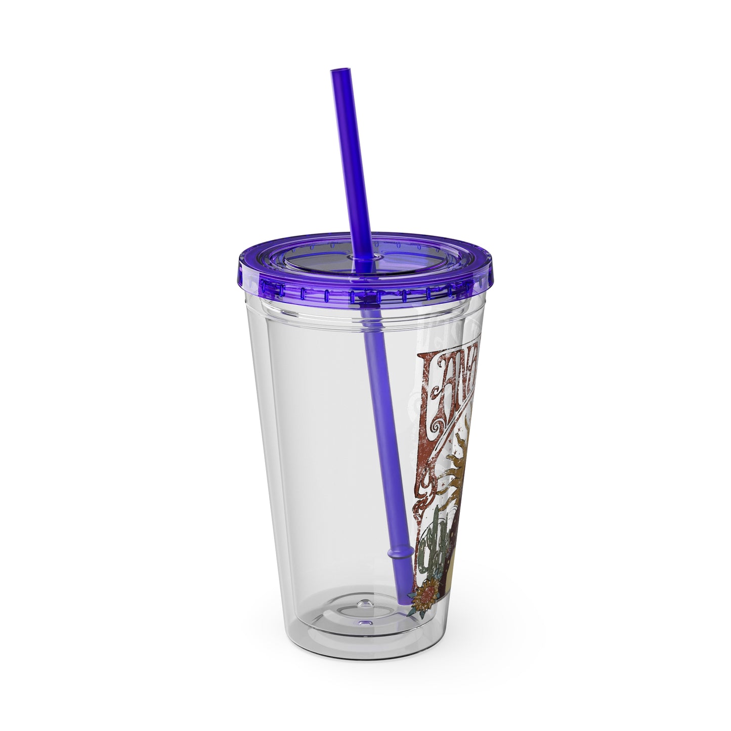 Lana Del Rey Vintage Artwork Sunsplash Tumbler with Straw