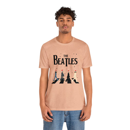 The Beatles Abbey Road Santas Unisex Jersey Short Sleeve Tee Shirt