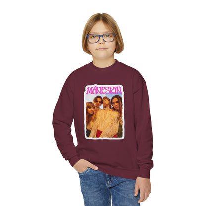 Måneskin Group Photo Youth Crewneck Sweatshirt