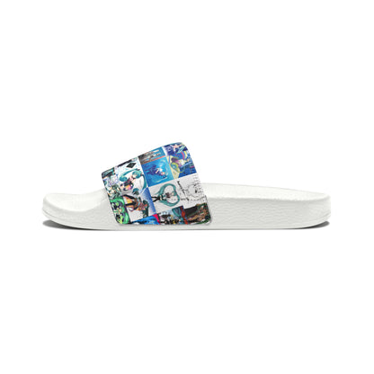 Hatsune Miku Album Cover Collage Men's Slide Sandals