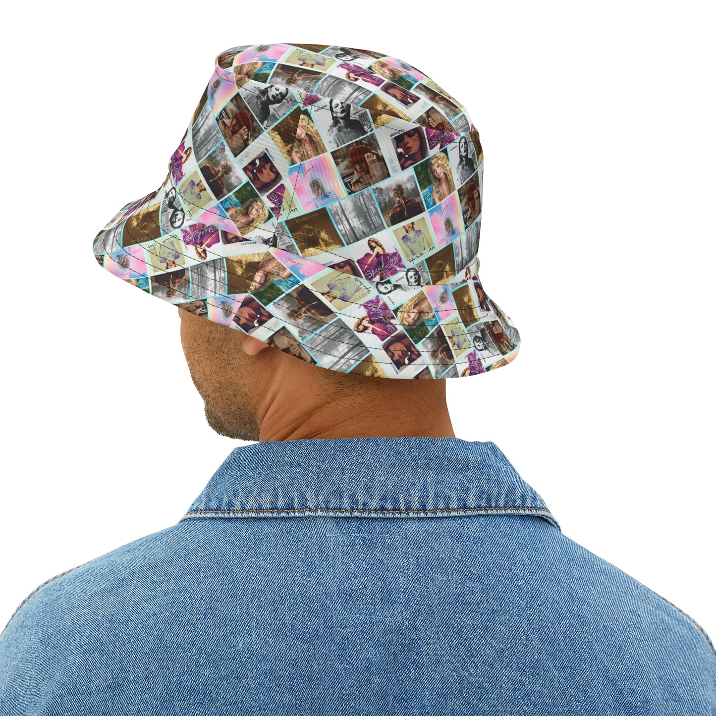 Taylor Swift Album Art Collage Bucket Hat