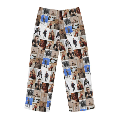 Travis Kelce Portrait Photo Mosaic Men's Pajama Pants