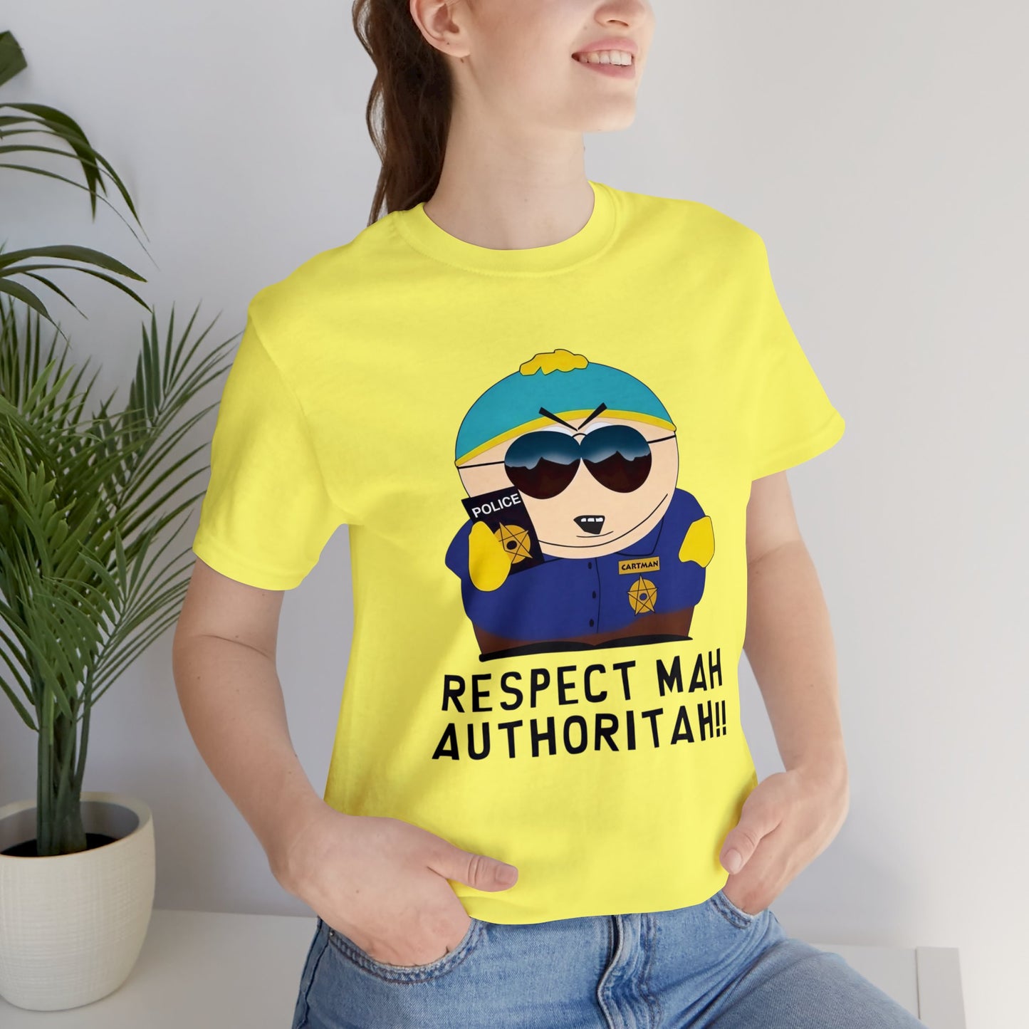 South Park Cartman Respect Mah Autheritah! Unisex Jersey Short Sleeve Tee