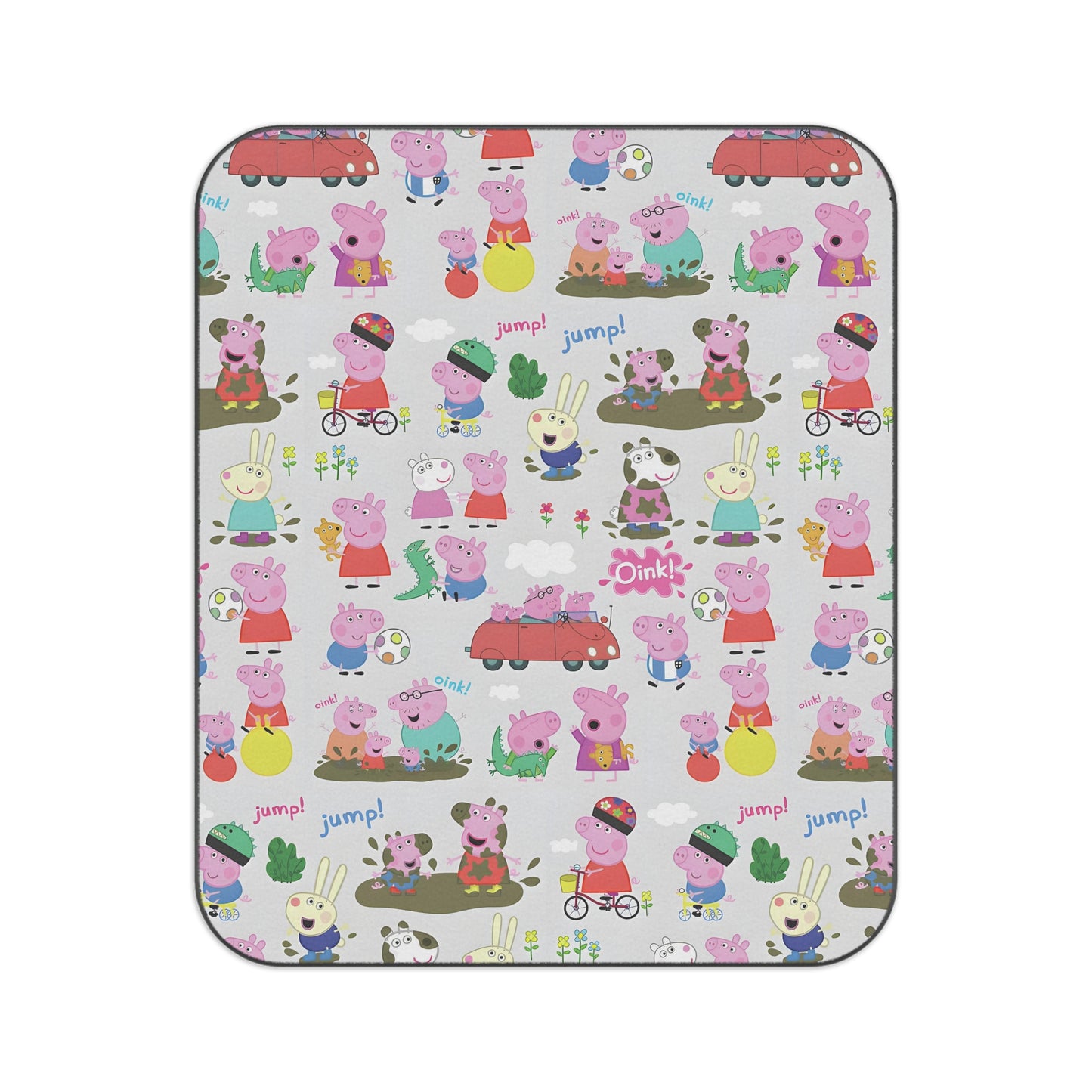 Peppa Pig Oink Oink Collage Picnic Blanket